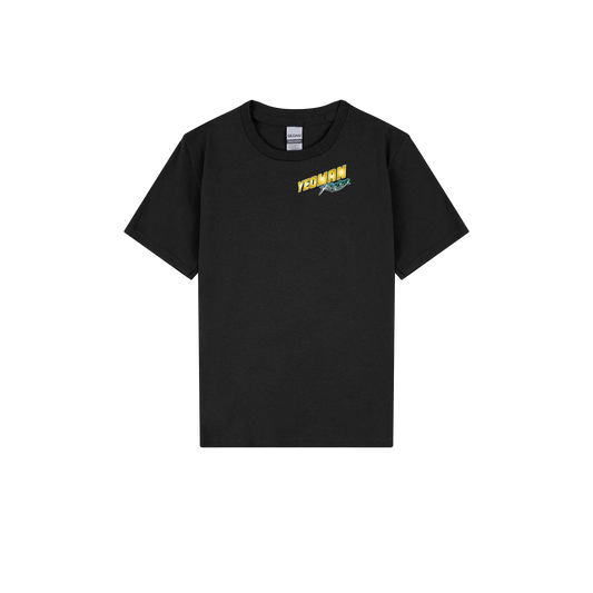 Black front flat lay