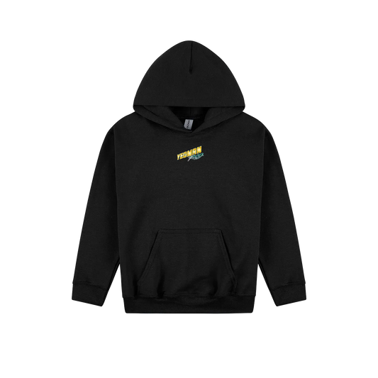 Black front flat lay