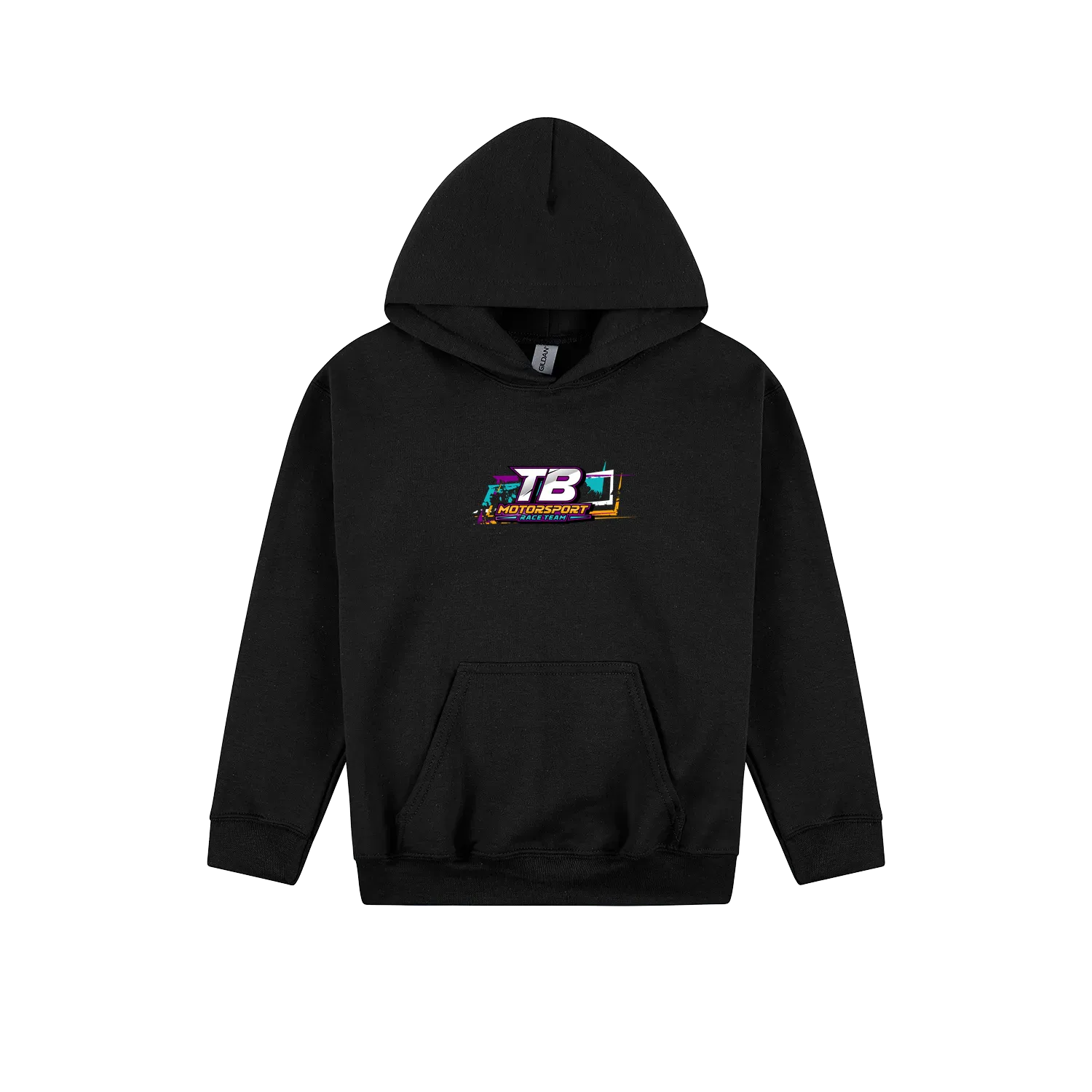 Black front flat lay