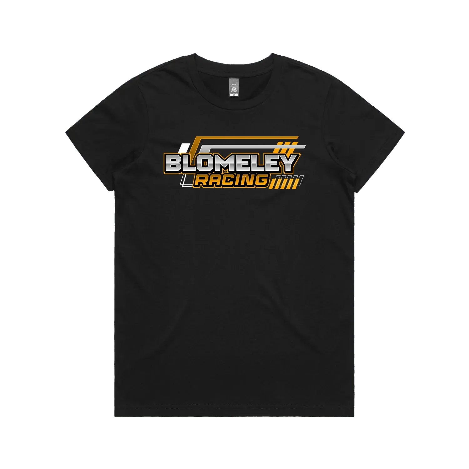 Black front flat lay