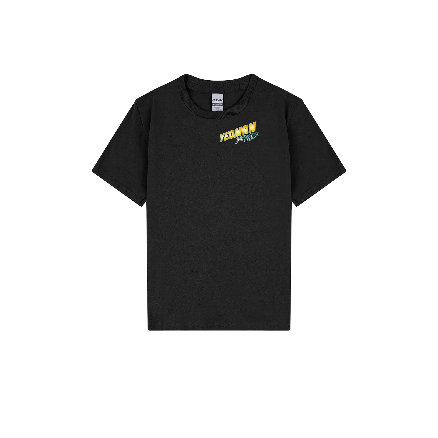 Black front flat lay