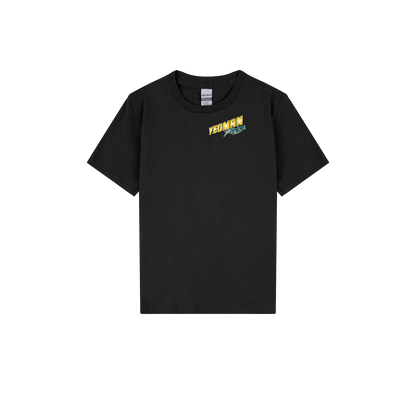 Black front flat lay