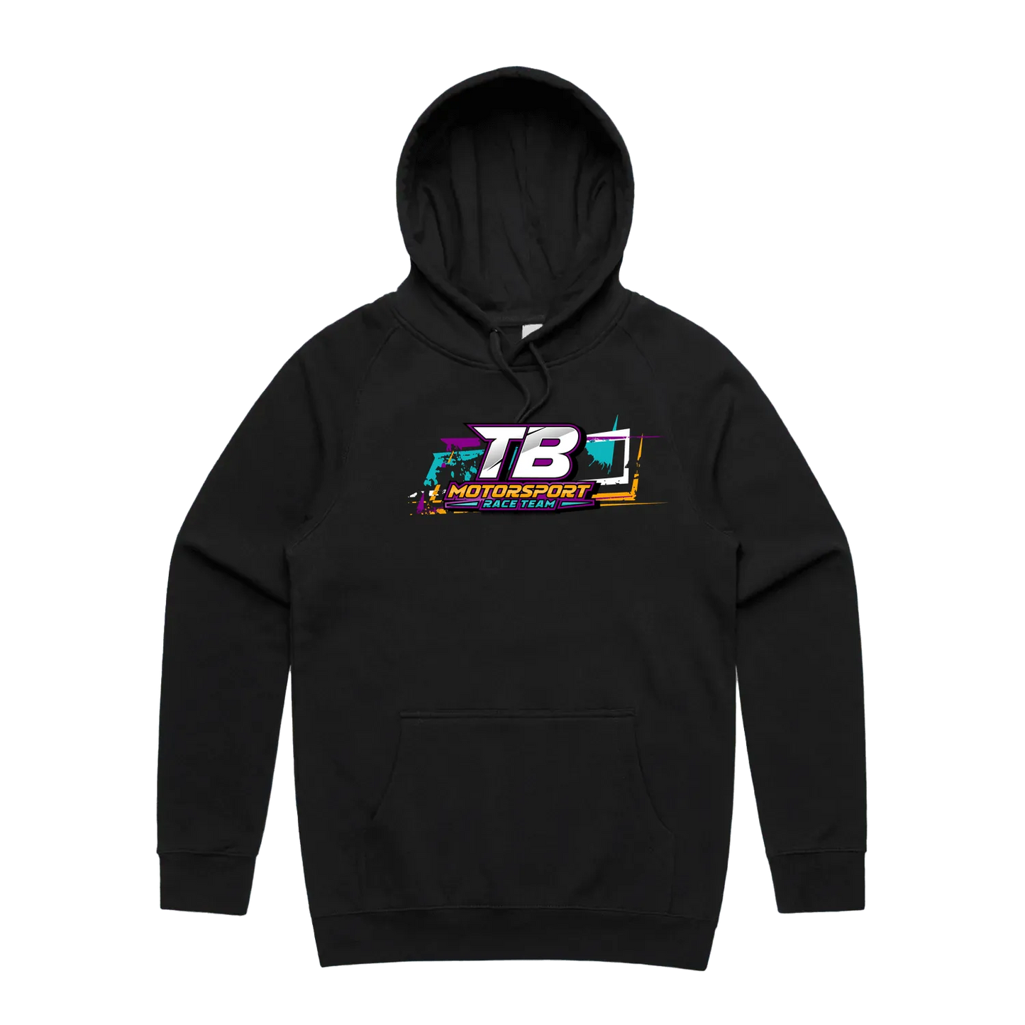 Black front flat lay