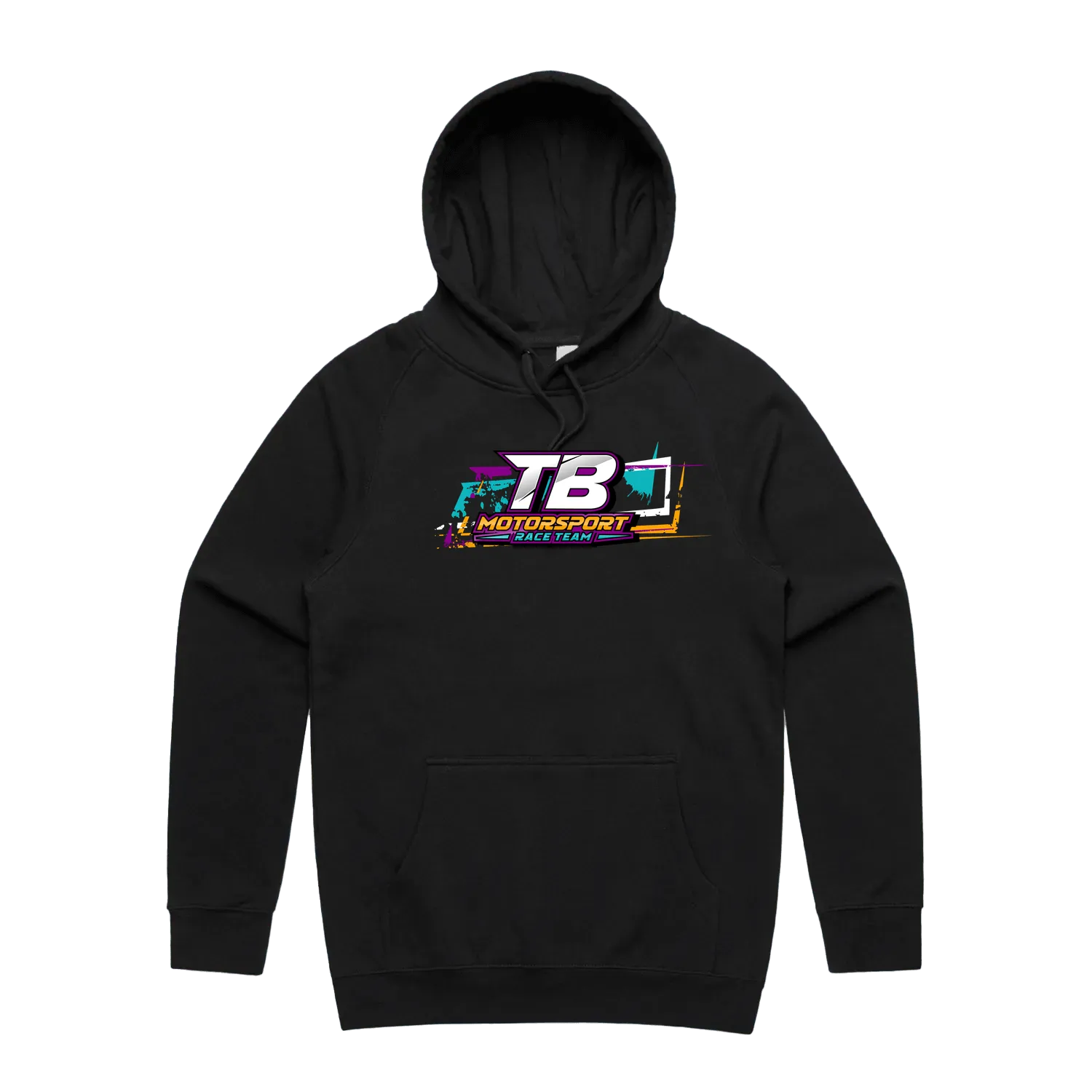 Black front flat lay