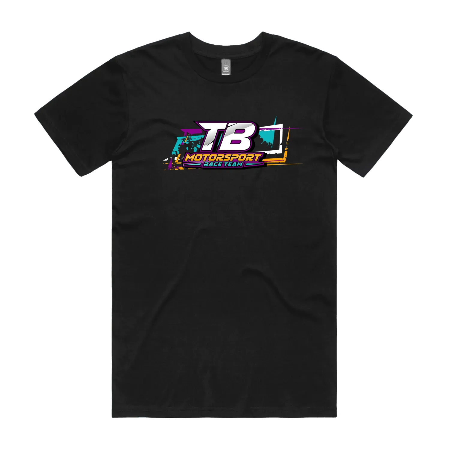 Black front flat lay