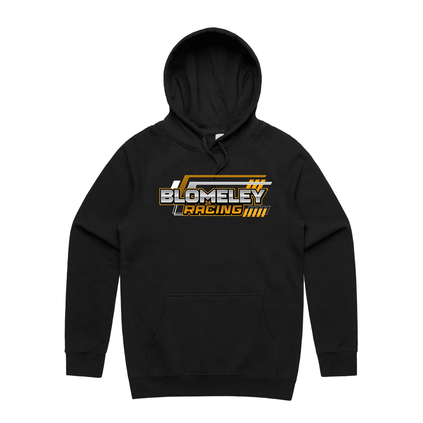 Black front flat lay