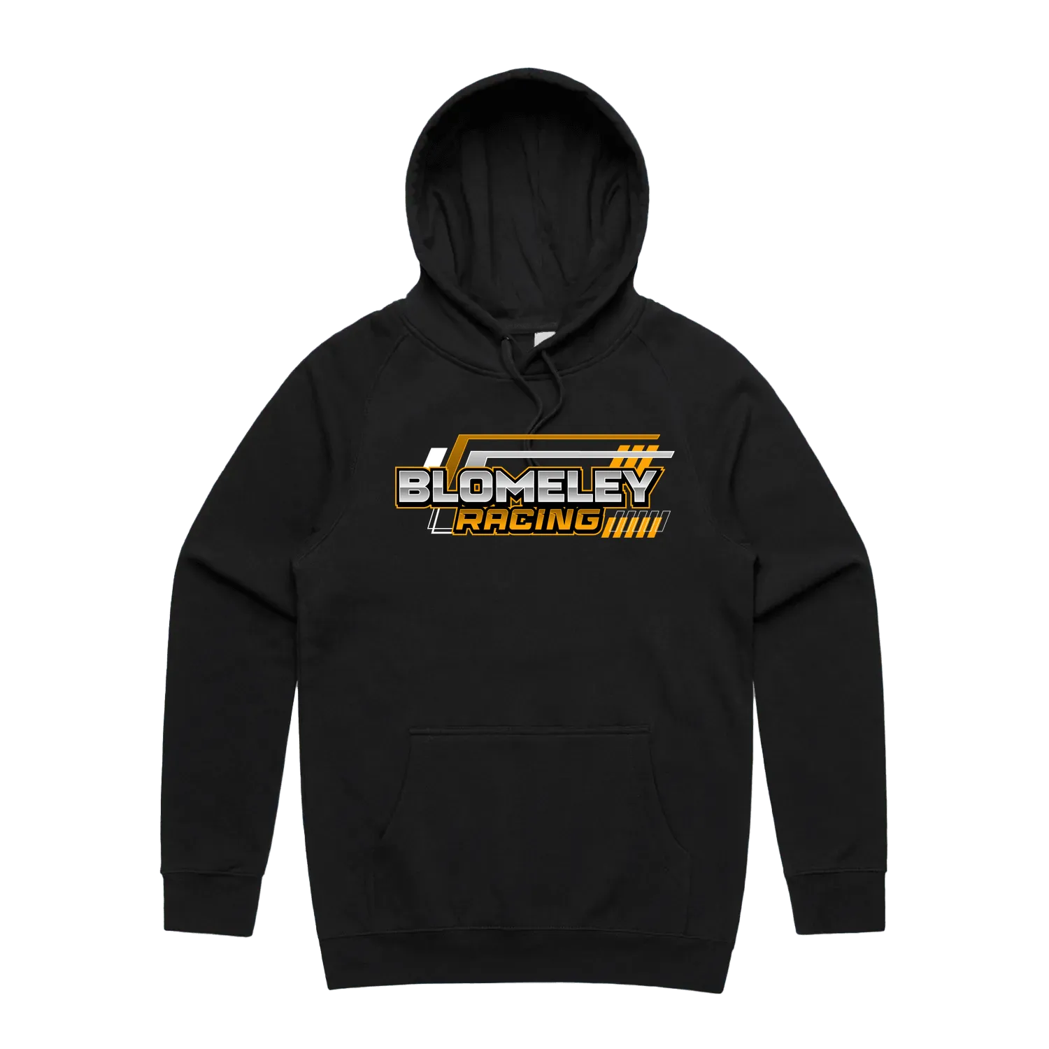 Black front flat lay