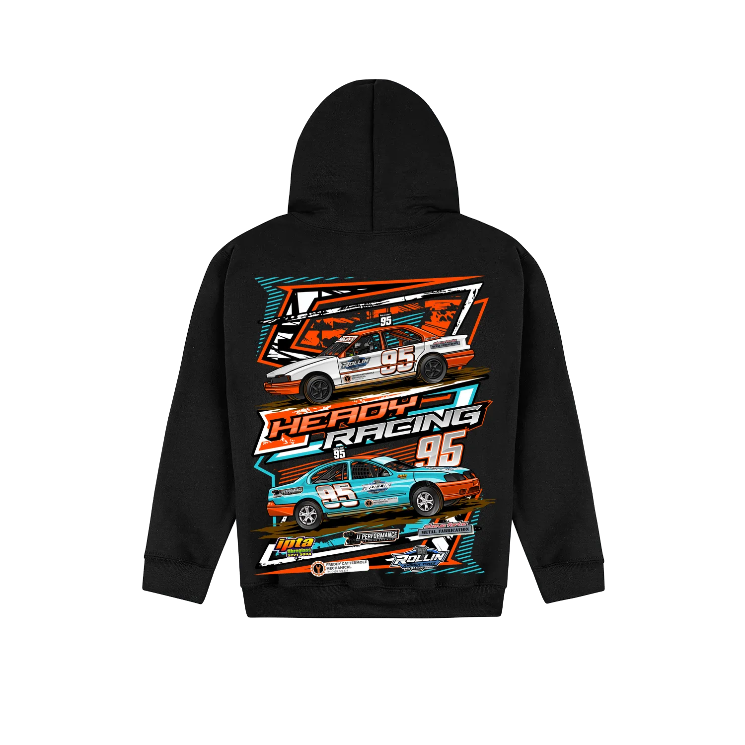Black back flat lay