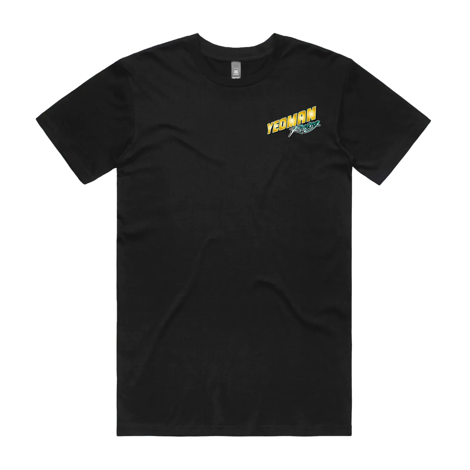 Black front flat lay