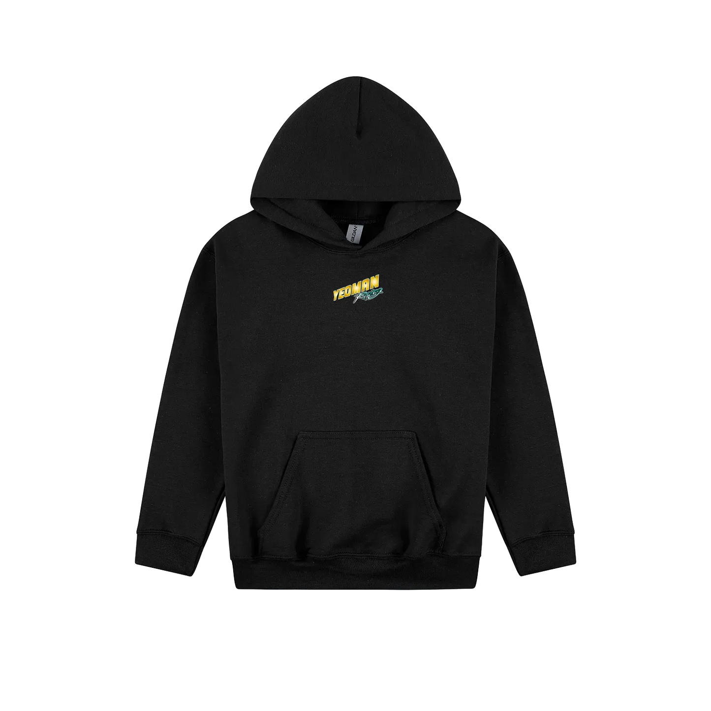 Black front flat lay