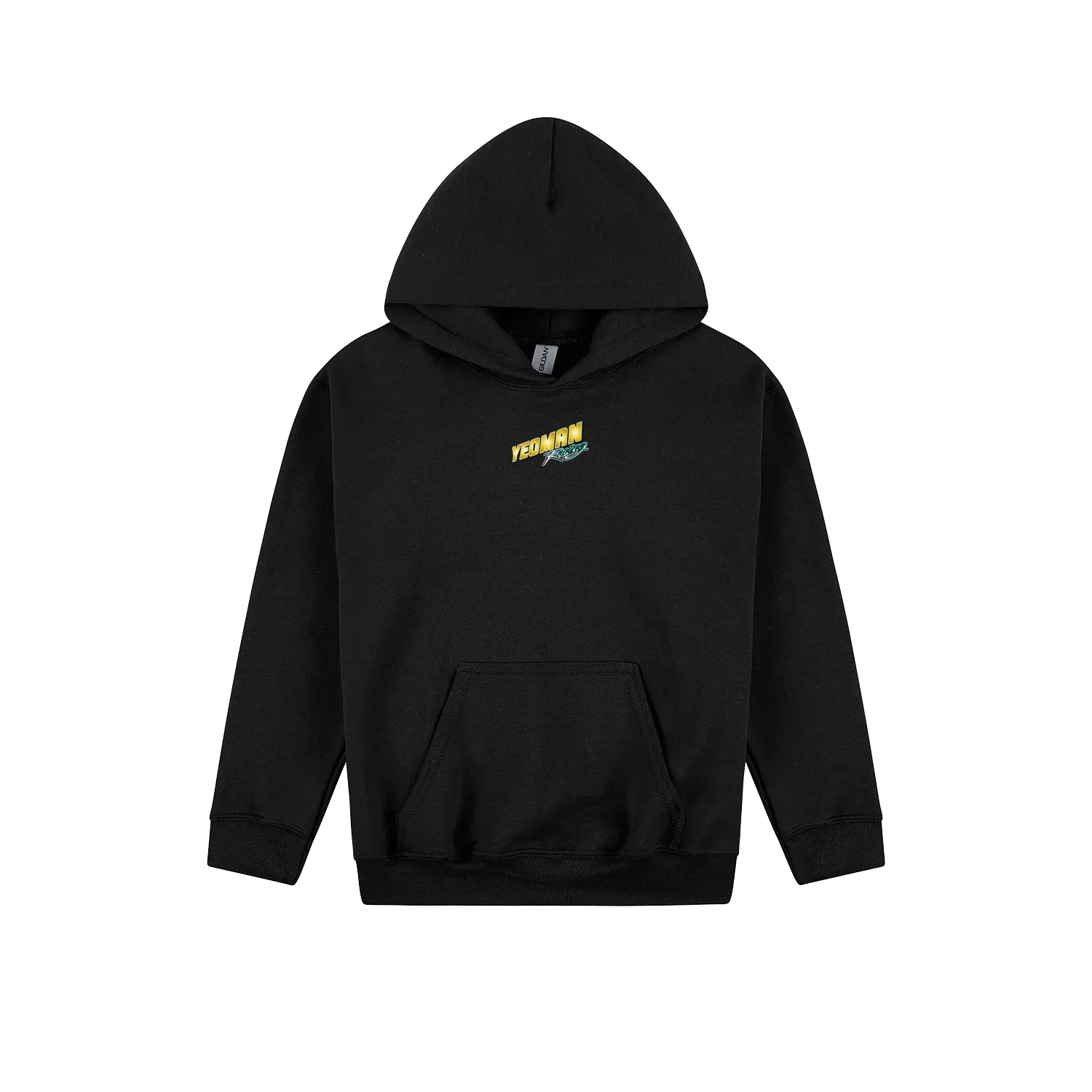 Black front flat lay