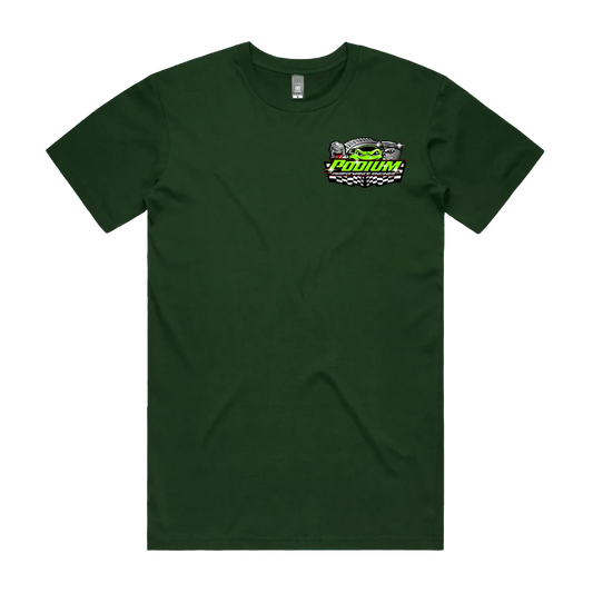 Forest Green front flat lay