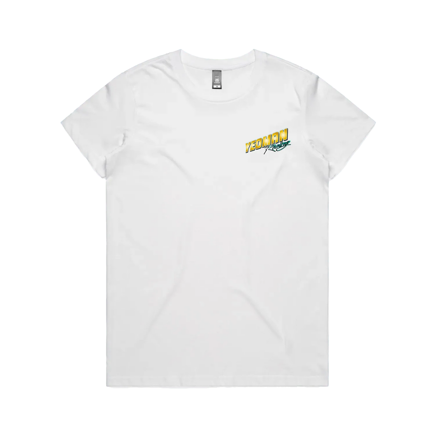 White front flat lay