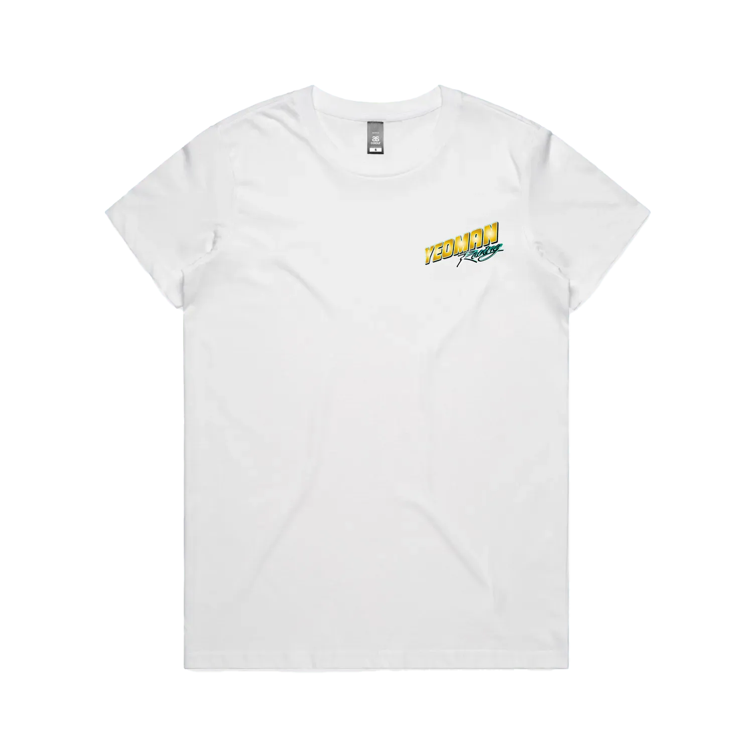 White front flat lay